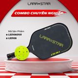  Combo Vợt + Bóng Pickleball Lara Star siêu nhẹ 220G, sợi thủy tinh/carbon dày 11-16mm 