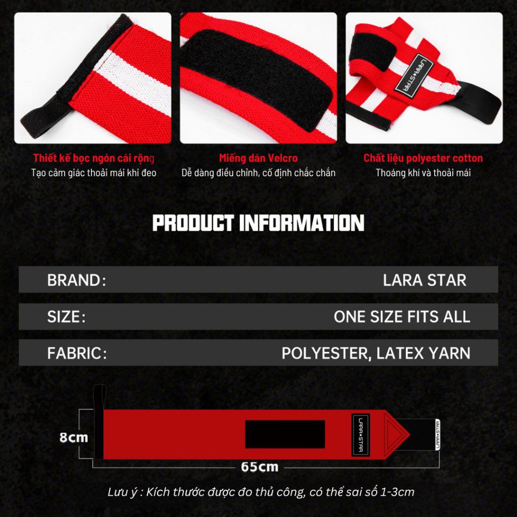  LS0605 - ĐAI QUẤN BẢO VỆ CỔ TAY TẬP GYM - ĐAI MỀM 