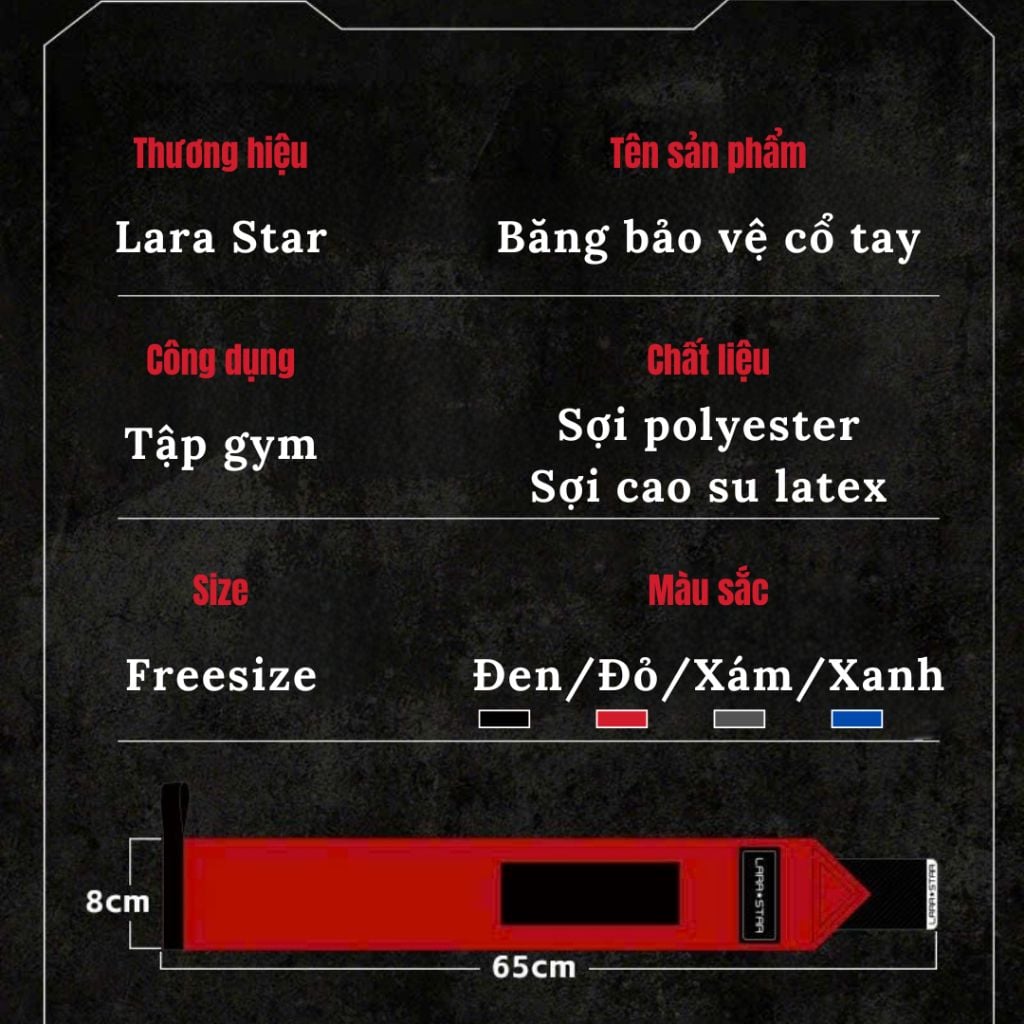  LS0622 - ĐAI QUẤN BẢO VỆ CỔ TAY - ĐAI CỨNG 