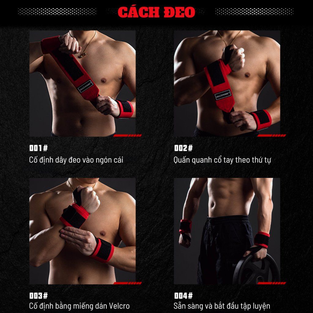  LS0605 - ĐAI QUẤN BẢO VỆ CỔ TAY TẬP GYM - ĐAI MỀM 