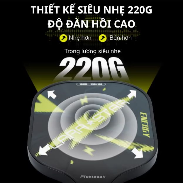  LS3105 - VỢT PICKLEBALL TẶNG KÈM BÓNG DÀNH CHO NGƯỜI CHƠI MỚI 