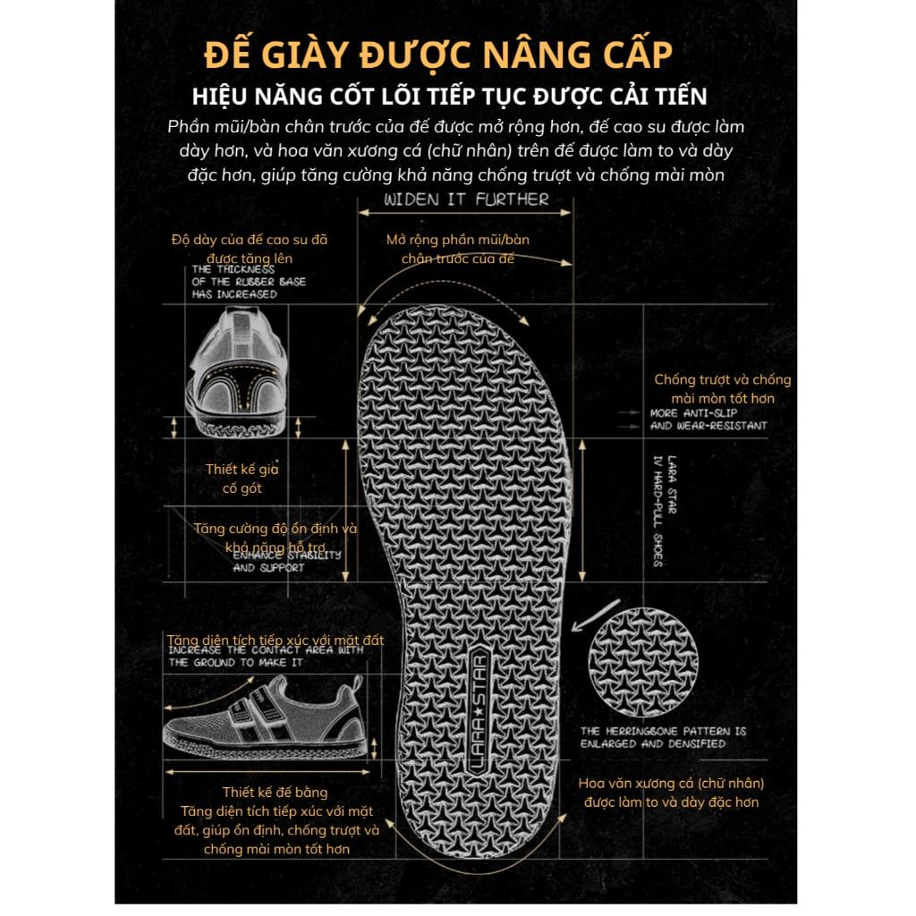  LS1522 - GIÀY TẬP DEADLIFT, SQUAT VER IV 