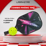  Combo Vợt + Bóng Pickleball Lara Star siêu nhẹ 220G, sợi thủy tinh/carbon dày 11-16mm 