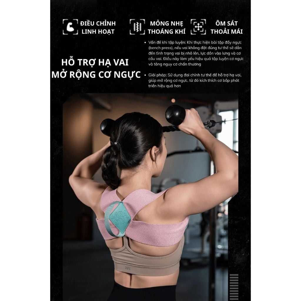  LS1214 - ĐAI ĐEO VAI TẬP GYM CHUYÊN NGHIỆP 