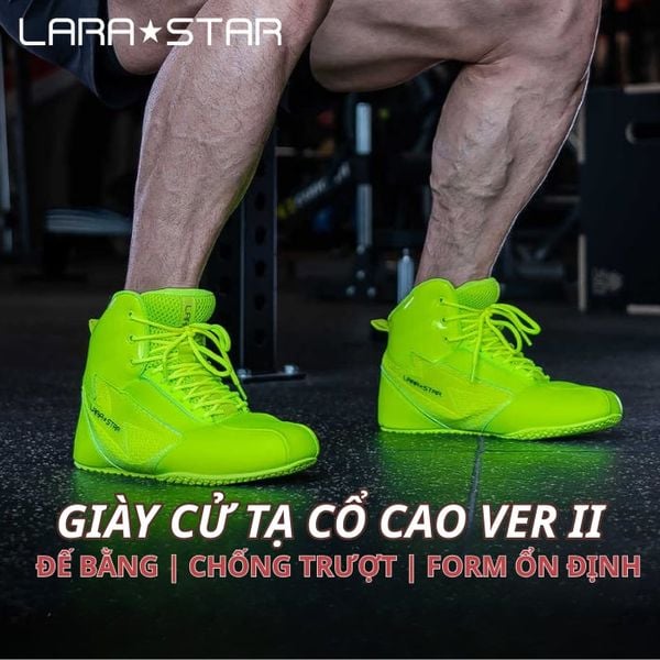  LS1082 - GIÀY TẬP SQUAT, CỬ TẠ CỔ CAO SIÊU BÁM SÀN VER II 