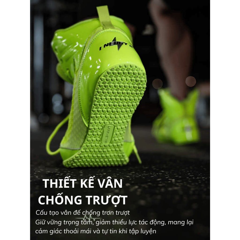  LS1082 - GIÀY TẬP SQUAT, CỬ TẠ CỔ CAO SIÊU BÁM SÀN VER II 