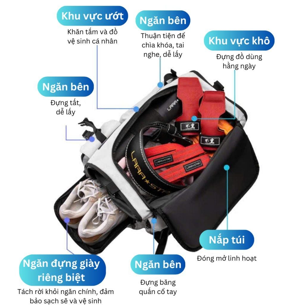  LS0039 - BALO, TÚI XÁCH THỂ THAO 