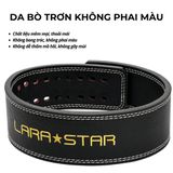  LS0893 - ĐAI LƯNG TẬP GYM KHÓA LẪY DA BÒ NGUYÊN TẤM 