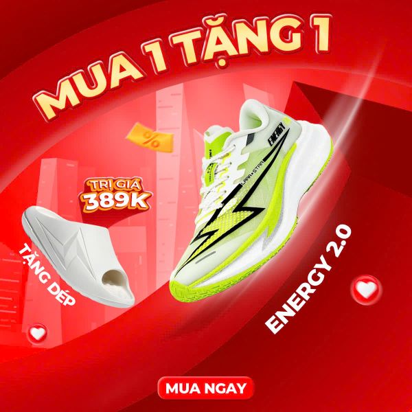  [TẶNG DÉP]  LS1037 - GIÀY CHẠY BỘ LARA ENERGY 2.0 