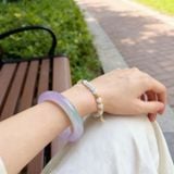  Vòng Tay Ngọc Nữ Băng Trong Tím Violet – Mẫu Mới Thanh Lịch BKJECN-9487 