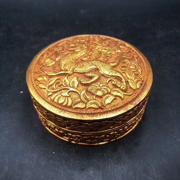  Hộp đựng trang sức màu vàng sưu tầm BKMECN-10376 