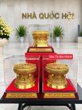  Quà Tặng Trống đồng kèm hộp đầy đủ chức danh 