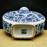  Bình gốm sứ Cảnh Đức Trấn thanh hoa dây sen hai tai BKCECN-10586 