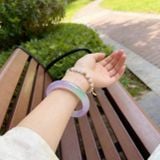  Vòng Tay Ngọc Nữ Băng Trong Tím Violet – Mẫu Mới Thanh Lịch BKJECN-9487 