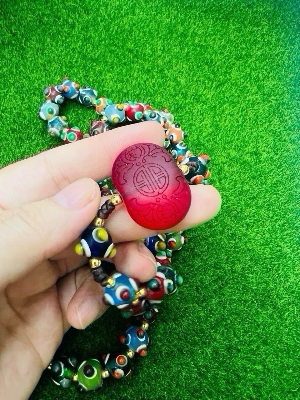  Chuỗi hạt Phật lưu ly cổ hồi lưu HÀNG SƯU TẦM ĐỘC ĐÁO BKJECN-9524 