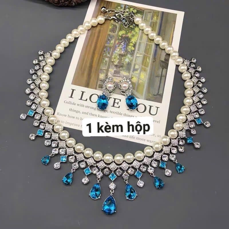  Bộ trang sức đá quý kết hợp với Ngọc trai sang trọng xinh đẹp 