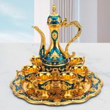  Bộ Ấm Trà Thổ Nhĩ Kỳ Hoàng Gia màu xanh BKMECN-10333 