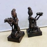  Cặp chân nến bằng đồng thủ công mỹ nghệ sưu tầm BKMECN-10330 