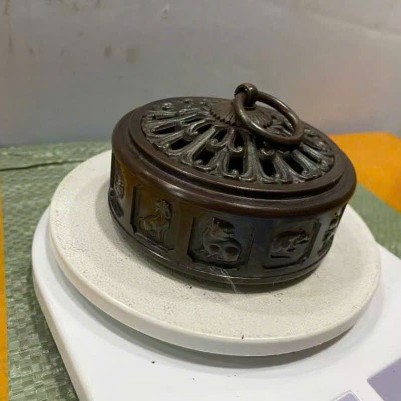  LƯ XÔNG TRẦM ĐỒNG VÀNG HÌNH QUẢ ĐÀO VTDCQO-1971 