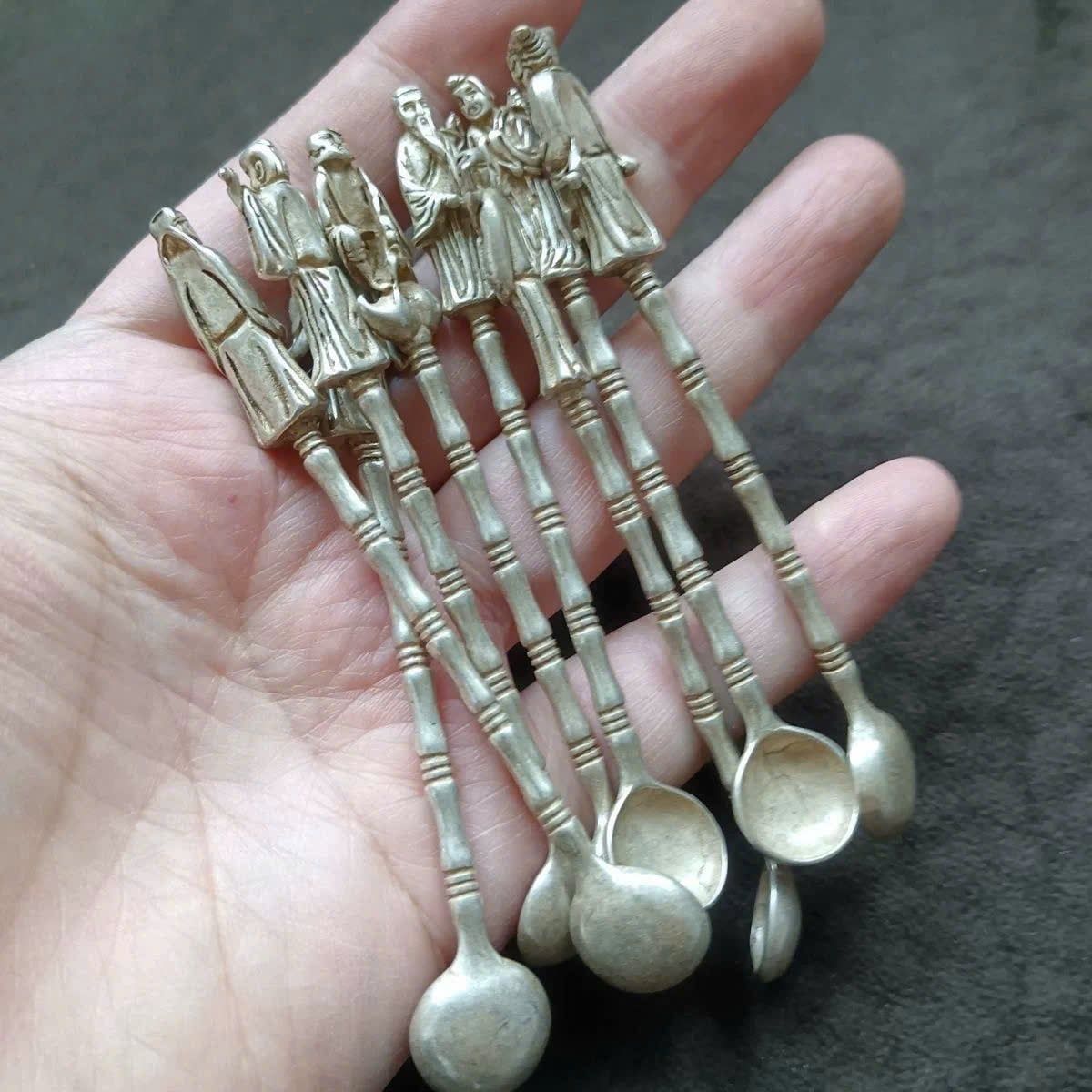  BỘ THÌA ĐỒNG MẠ BẠC 