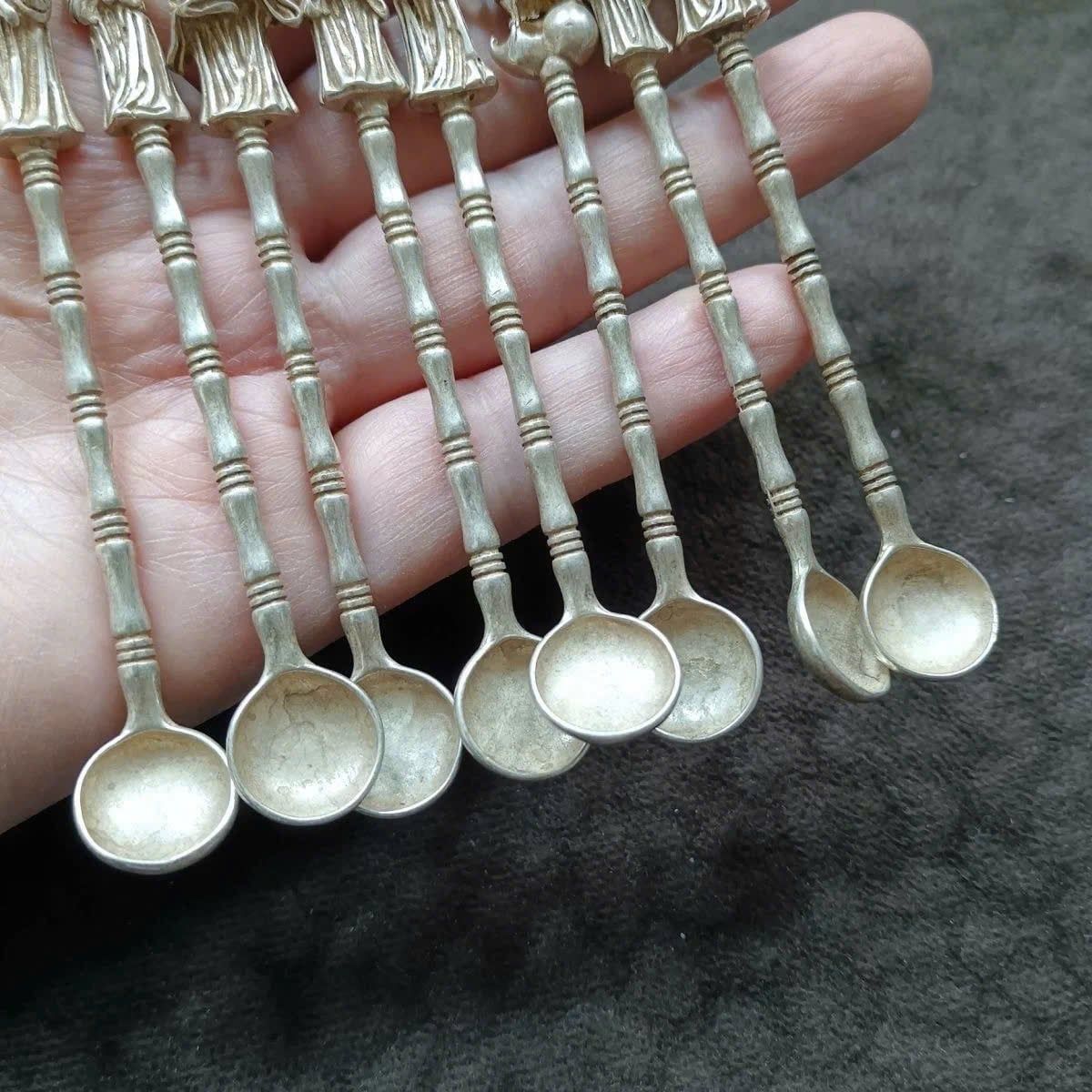  BỘ THÌA ĐỒNG MẠ BẠC 