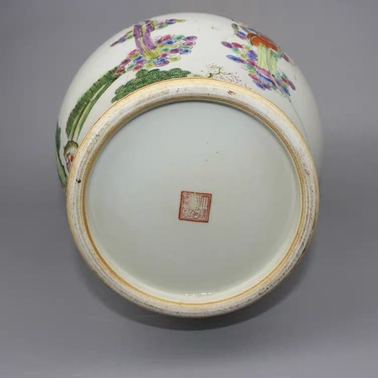  Bình gốm sưu tầm thời nhà Thanh cao 39 cm 