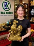  Tượng Gà Trống Bằng Đồng Phong Thủy Chiêu Tài Lộc BKMECN-10331 