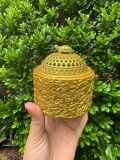  Xông trầm hương bằng đồng mạ vàng sưu tầm 