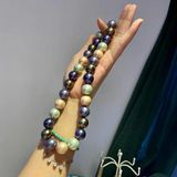  Vòng cổ ngọc trai vỏ sò biển sâu 14mm phối màu Morandi – Thời trang cao cấp Gia 750 
