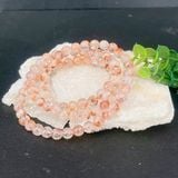  Vòng tay thạch anh hoa keo màu đỏ BKJECN-9542 