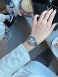  Đồng hồ nữ đính kim cương mặt vuông 