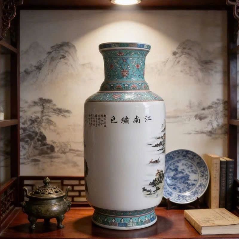  Bình hoa sứ dáng đèn lồng 