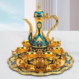  Bộ Ấm Trà Thổ Nhĩ Kỳ Hoàng Gia màu xanh BKMECN-10333 