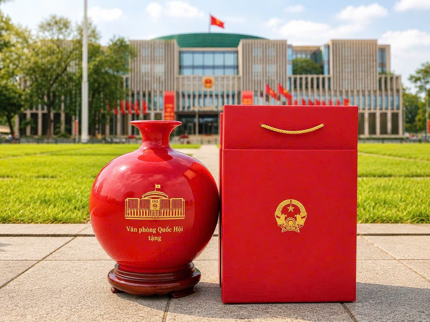  Bình gốm quà tặng Quốc hội việt nam 