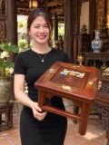  Đon gỗ trắc khảm trai 