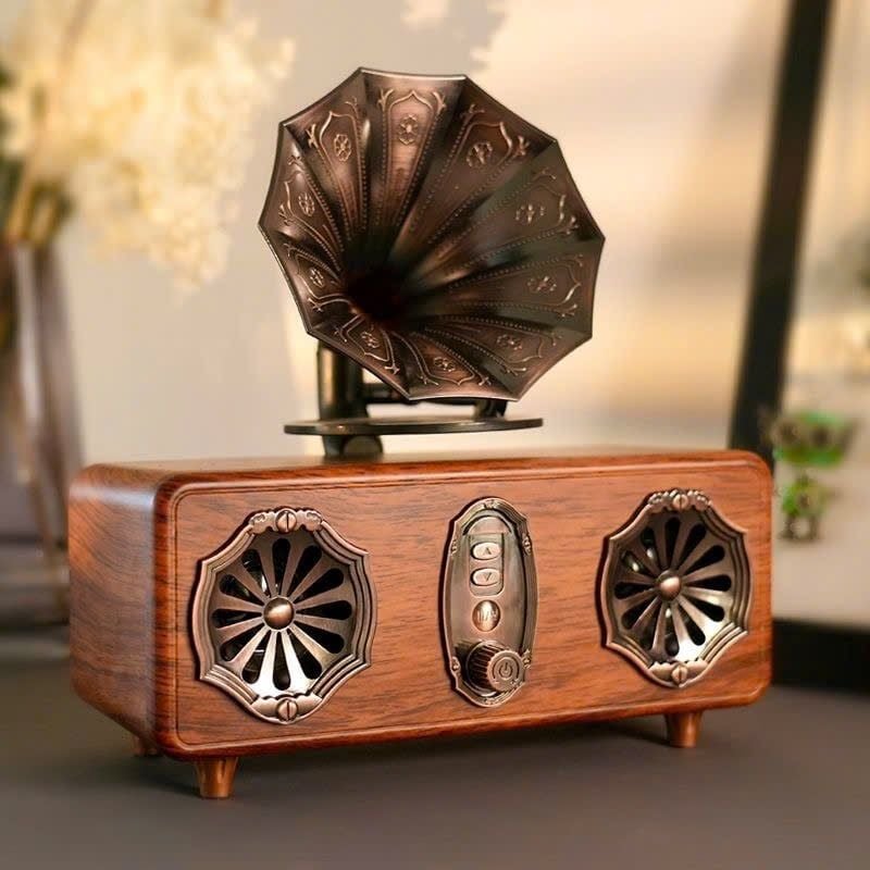  Loa Bluetooth kiêm Máy thu thanh Radio phong cách Kèn loa cổ điển BKHFCN-9068 