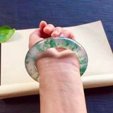  Vòng Tay Cẩm Thạch Phỉ Thúy Myanmar Băng Chủng Phiêu Hoa Thiên Nhiên Cao Cấp BKJECN-9533 
