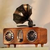  Loa Bluetooth kiêm Máy thu thanh Radio phong cách Kèn loa cổ điển BKHFCN-9068 