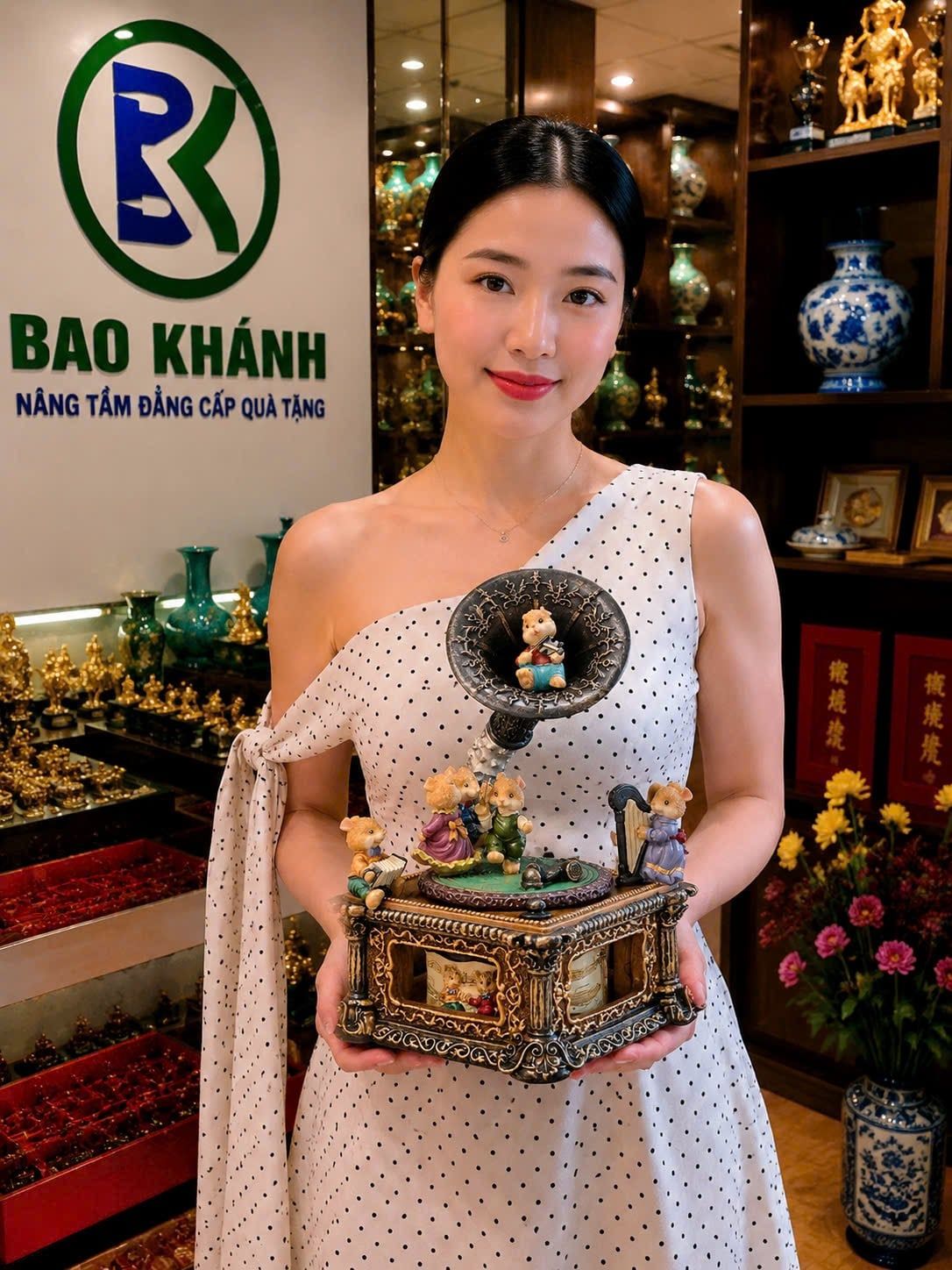  Hộp phát nhạc Bluetooth kèn loa cổ điển hình thỏ BKHFCN-9067 