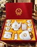  Quà tặng ấm chén in Văn Phòng chính phủ có phụ kiện BKCECN-10639 