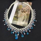 BỘ VÒNG CỔ KHƯỚC TAI NGỌC TRAI XANH PHONG CÁCH VINTAGE – SANG TRỌNG, QUÝ PHÁI 