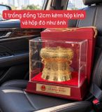  Trống đồng dát vàng in Thủ Tướng Lê Minh Hưng tặng 