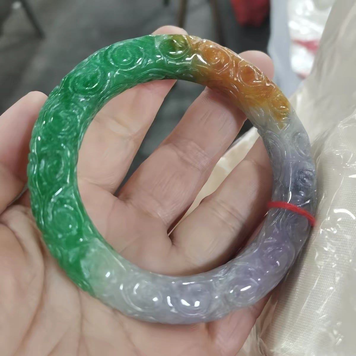  🐉 VÒNG NGỌC TAM SẮC – CHẠM RỒNG TINH XẢO 🐉 