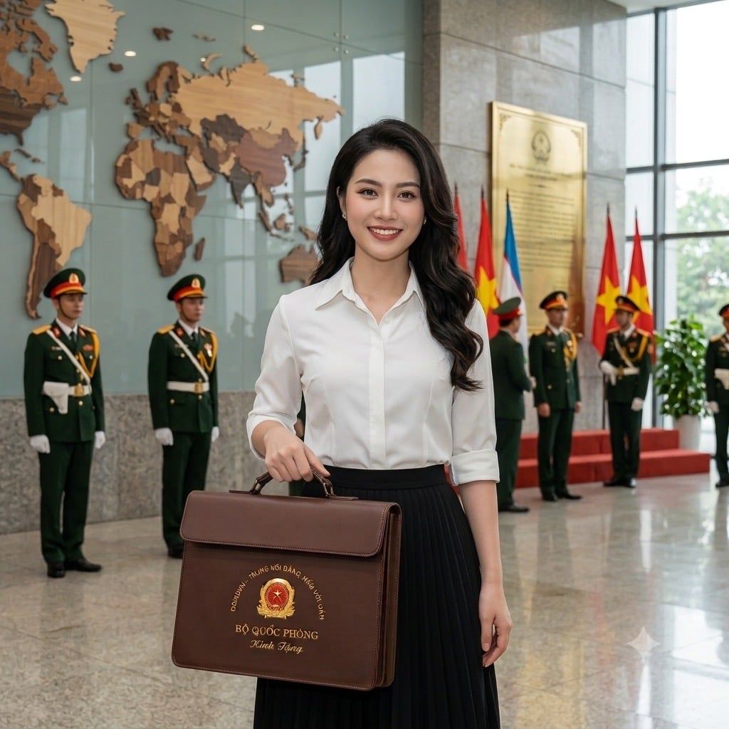 Cặp Da Bộ Quốc Phòng In Logo – Quà Tặng Sang Trọng, Đẳng Cấp BKFAVN-9447 