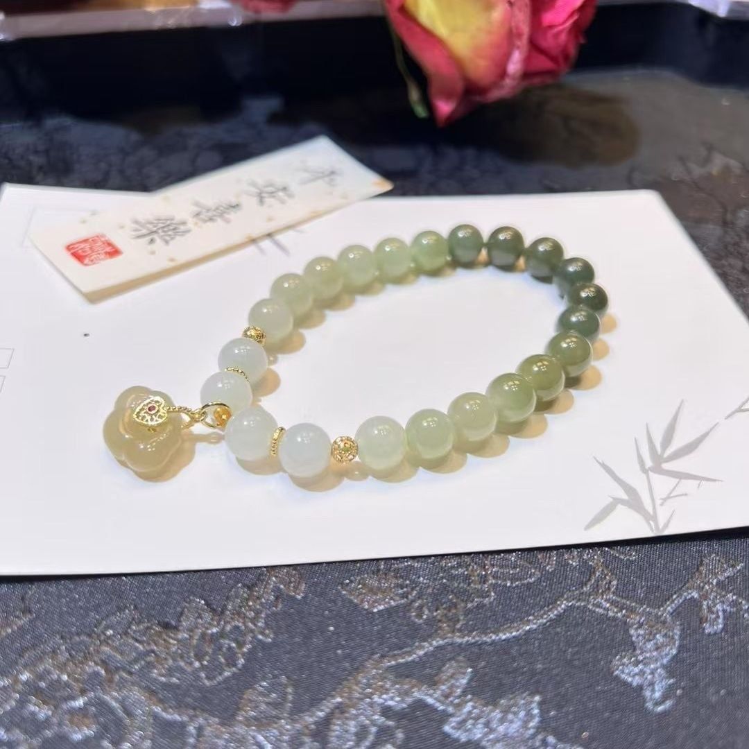  Vòng tay hoà điền mix  charm như ý BKJECN-9541 