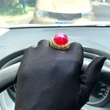  Nhẫn tay ruby sao vàng 18 k 