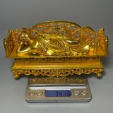  Tượng phật đồng mạ vàng niết bàn 