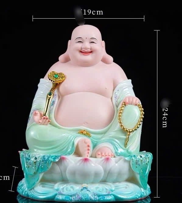  Tượng Phật Di Lặc Hán Bạch Ngọc BKSTCN-9667 