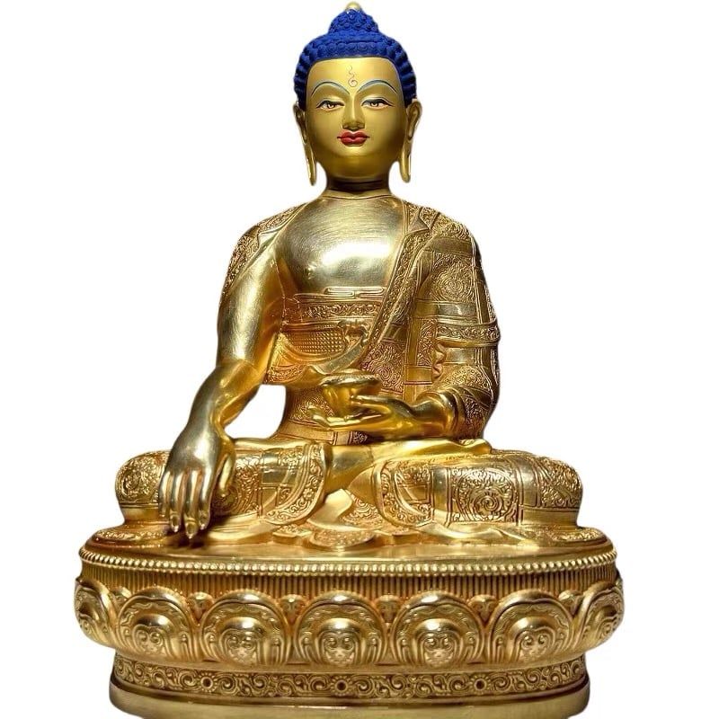  Tượng Phật Thích Ca Mâu Ni bằng đồng Tây Tạng BKMECN-10354 