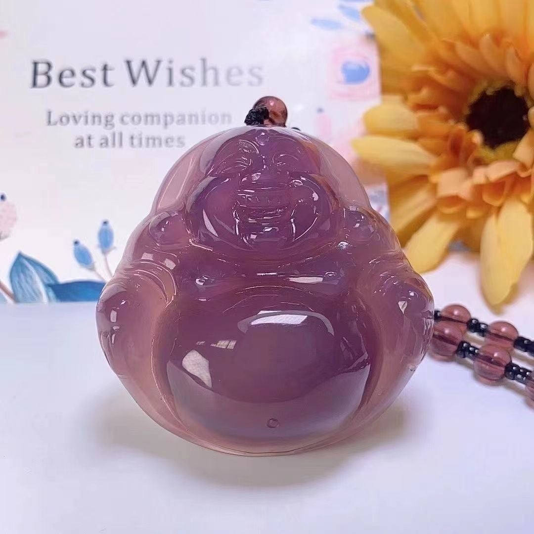  MẶT DÂY CHUYỀN PHẬT DI LẶC TÍM ĐẾ VƯƠNG – SẮC TÍM VIOLET SANG TRỌNG 